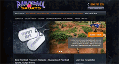 Desktop Screenshot of paintballsports.com.au