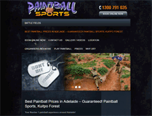Tablet Screenshot of paintballsports.com.au